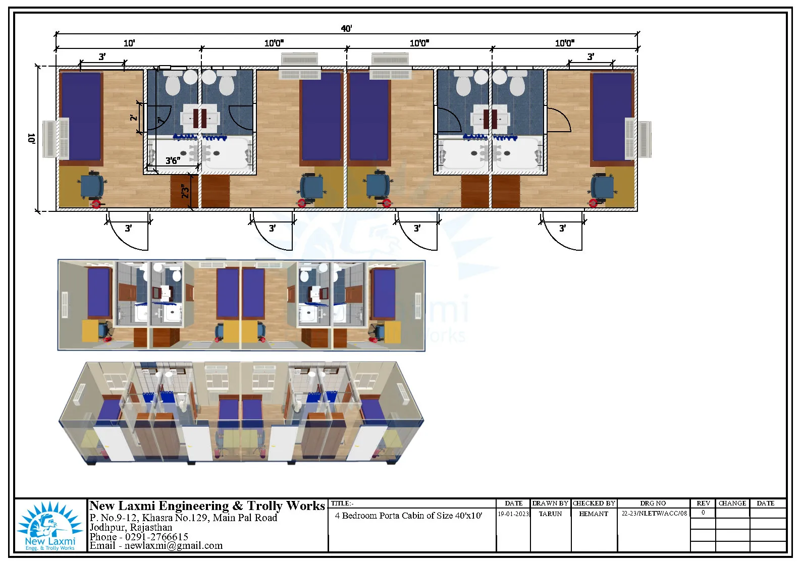Office Cabin Layout